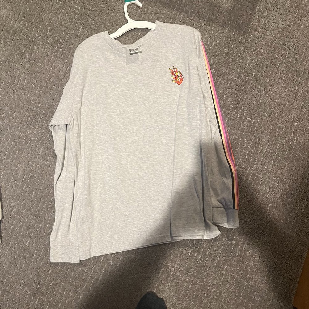 Teddy Fresh Fire Long Sleeve Rainbow Shirt